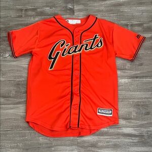 Majestic Kids Bright Orange Giants Jersey